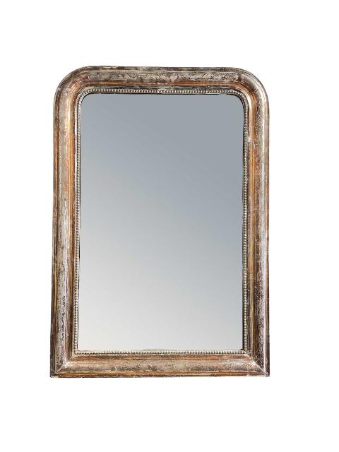 Louis Phillipe silver gilt mirror